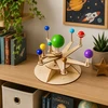 Lean Toys Wooden Solar System Model Planets DIY Educational Kit