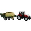 Lean Toys Didelis traktorius su priekaba Žemės ūkio mašina 65 cm
