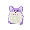 Lean Toys Pop-It Fox žaidimo konsolė violetinė, 7 žaidimo režimai