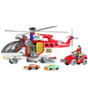 Lean Toys Multifunkcinis gelbėjimo sraigtasparnis su priedais