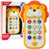 Lean Toys Interaktyvus žaislinis telefonas vaikams Liūtas 15x8.5 cm