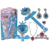 Magiškas pasakų princesės papuošalų rinkinys su interaktyvia lazdele Lean Toys, 6 d.
