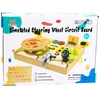 Lean Toys Medinė edukacinė manipuliacinė vairavimo lenta