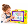 Lean Toys Magnetinė piešimo lenta su rašikliu, spaudais, kriauklėmis, spalvota