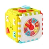 Lean Toys Edukacinis rūšiavimo kubas su skaičiais ir laikrodžiu