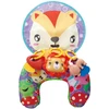 Lean Toys Vaikiška atraminė pagalvė su lapės raštu ir pakabukais, 48x34 cm