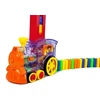 Lean Toys Dėlionė su LED Lokomotyvu ir Domino Kaladėlėmis