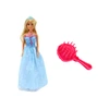 Lean Toys Anlily undinėlė princesė su mėlyna suknele ir šepetėliu