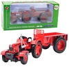 Lean Toys Metalinis raudonas traktorius 1:18 masteliu