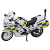 Lean Toys POLICIJOS MOTOCIKLAS IŠ METALO SU ŠVIESOMIS IR GARSU 1:12
