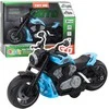 Lean Toys Žaislinis motociklas su šviesomis ir garsais, mėlynas