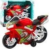 Lean Toys Raudonas lenktynių motociklas su šviesos ir garso efektais