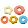 Lean Toys Sensorinis bokštas su pasteliniais žiedais 17cm