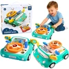 Lean Toys Interactive Panel Driving Simulator Car Lights Sounds Mėlyna