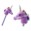 Lean Toys Žaislinis vienaragis ant koto su garsais, 83x23x11 cm