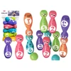 Lean Toys Vaikų boulingo rinkinys su spalvotais veidukais