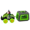 Lean Toys Visureigis keturratis su vairuotoju ir dinozauro narvu
