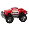 Lean Toys Raudonas visureigis policijos pikapas žaislas