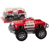 Lean Toys Raudonas visureigis policijos pikapas žaislas