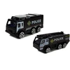 Lean Toys Sulankstomas policijos lėktuvas su automobiliais 1:64 su šviesomis ir garsu