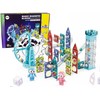 Lean Toys Šviečiantis kamuoliukų takelis su magnetiniu liftu ir velnio ratu, 129 detalės