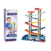 Lean Toys Skaidrių trasa automobiliams – 6 automobiliai