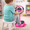 Lean Toys Interaktyvus vairas su stovu ir pedalais rožinis