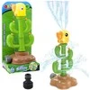 Lean Toys Spalvingas vandens žaislas kaktusas su papūga 25.5x12.5x11 cm