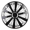 Leoplast Ratų gaubtas 1 vnt. Falcon, juodas ir sidabrinis 15"