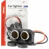 Dvigubas hermetiškas automobilio maitinimo lizdas 12/24V AMIO-04130
