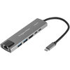 Kruger &amp; Matz Šakotuvas HUB USB C HDMI 2x USB3.0 2x USB C RJ45