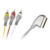 Oem Euro-3RCA kabelis 1.5 m sidabro ašaros lizdinė plokštelė