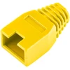 Osłona Guminis dangtelis 8p8c RJ45 kištukui, geltonas