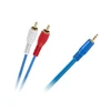 Oem Kabelis 2xRCA - AUX 3.5mm 3m Mėlynas