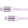 USB tipas C – C tipo USB kabelis 1 m silikoninis rožinis Kruger &amp; Matz Basic