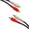 Oem Kabelis 2 x RCA – 2 x RCA 1.5 m juodas 4 mm