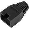 LP Guminis dangtelis juoda 8p8c RJ45 kištuko