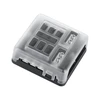 Cabletech Oem FB-6 saugiklių dėžė su neigiamu bėgeliu ir LED