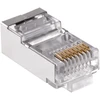 Wtyk Telefono kištukas. RJ45 8P 8C (laidas) per CAT.6E, ekranuotas