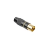 Cabletech Išmaniojo (Smart TV) ir televizoriaus priedas kabelio tv antenos lizdas, metalinis, juodas
