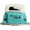 LTC Garsiakalbis bluetooth retro ws-1934 ,10w,radio fm,usb, tf,wyświetlacz led,akumulator 1500mah,szmaragdowo-balta