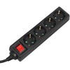 Maclean elektros juostelė, ilgintuvas, 4 lizdai, jungiklis, 3500W, 3m, vokiškas tipas, MCE196G