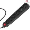 MACLEAN MCE225 Maclean MCE225 Maitinimo juostos prailginimo laidas 6 lizdai su juodu 1,5 m nuo 2300W