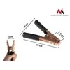 MACLEAN MCE36 Maclean MCE36 Crocodile 400A 2p R / B juodas and red