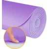 Gimnastikos kilimėlis jogai, pilatesui, fitnesui, 183x61cm, storis 4mm, TPE medžiaga, violetinė, REBEL ACTIVE