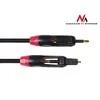 MACLEAN MCTV-642 Maclean MCTV-642 optinio pluošto T-T lizdas - lizdas su dviem kištukais, sukimosi kabelis 0,5 m
