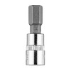 Końcówka H8 šešiakampis antgalis ant 1/4 colio lizdo, trumpas, 37 mm
