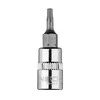 Końcówka Torx TX10 antgalis ant 1/4 colio lizdo, trumpas, 37 mm