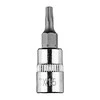 Końcówka Torx TX15 antgalis ant 1/4 colio lizdo, trumpas, 37 mm