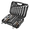 Zestaw Rinkinys 1/2", 1/4", 82 dalių CrV tipo veržliarakčių rinkinys